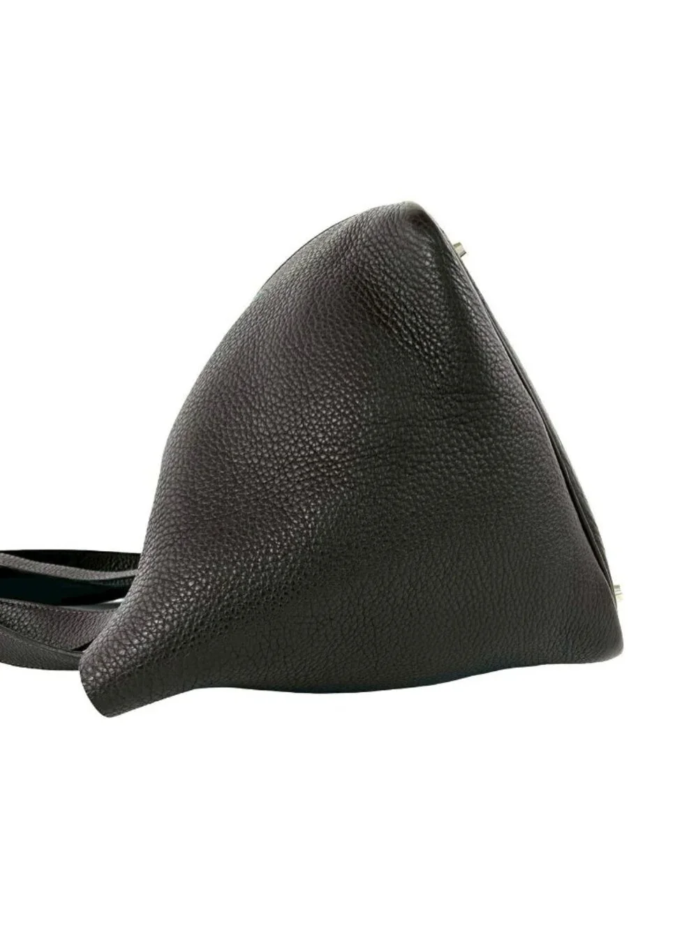 Hermes Picotin MM Taurillon Clemence Leather Tote Ebene